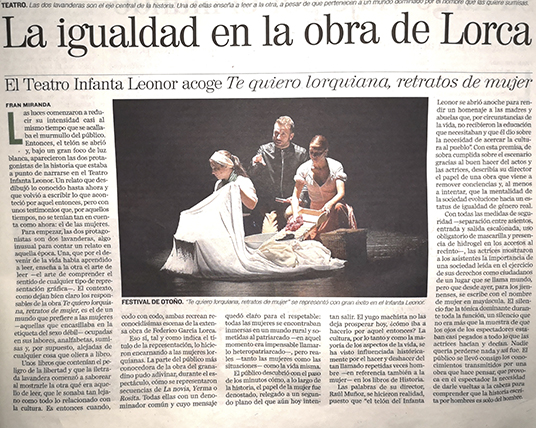 te quiero lorquiana | intactos teatro
