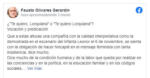 te quiero lorquiana | intactos teatro