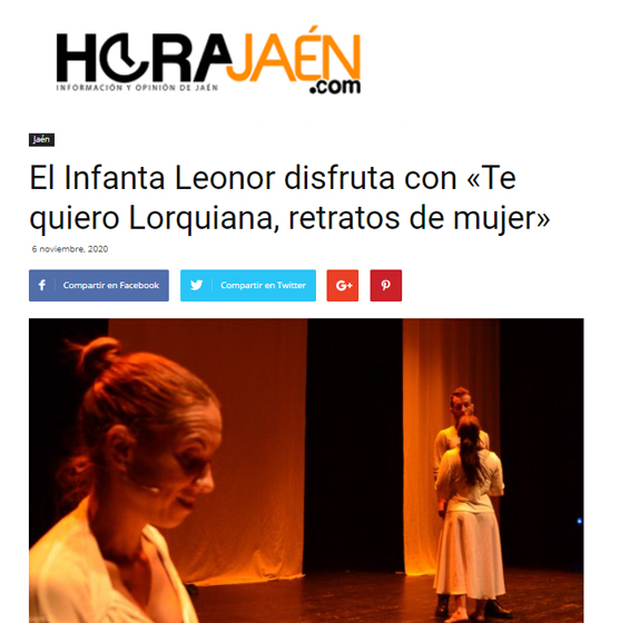 te quiero lorquiana | intactos teatro